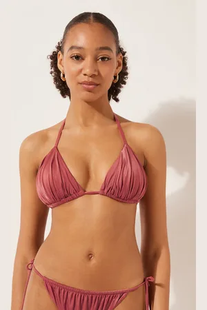 Calzedonia Haut de Maillot Triangle Rembourrage Amovible Shiny Satin Femme