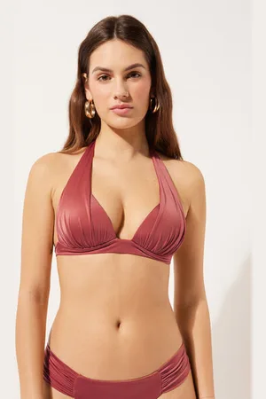 Calzedonia Haut de maillot triangle rembourré progressif Shiny Satin Femme