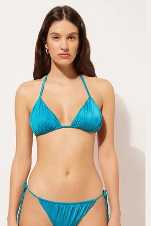 Calzedonia Haut de Maillot Triangle Rembourrage Amovible Shiny Satin Femme