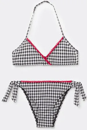 Calzedonia Maillot de bain deux pièces fille Cherry Vichy Fille