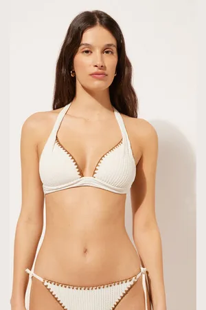 Calzedonia Haut de maillot triangle rembourré Bicolor Femme