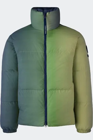 Canada Goose Doudoune réversible Lawrence pour CNCPTS (Hommes, Northern Glow/Washed Indigo Print, M)