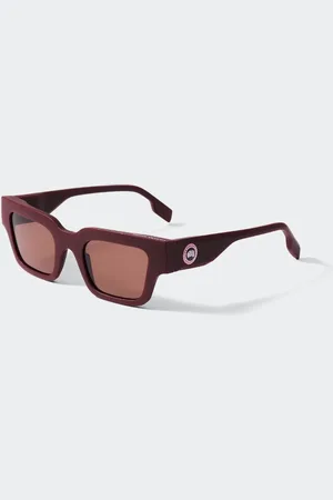 Canada Goose Lunettes de soleil Waddington (Hommes, Matte Burgundy/Light Brown, TAILLE UNIQUE)
