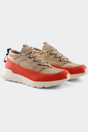 Canada Goose Sneaker Glacier Trail Dyneema pour hommes (Hommes, Tan/Signal Orange/Linen, 41)
