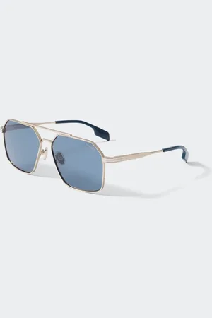 Canada Goose Lunettes de soleil Moraine (Hommes, Matte Gold/Blue, TAILLE UNIQUE)