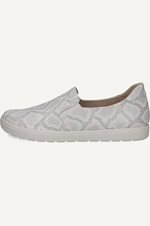Caprice Slipper blancen Cuir