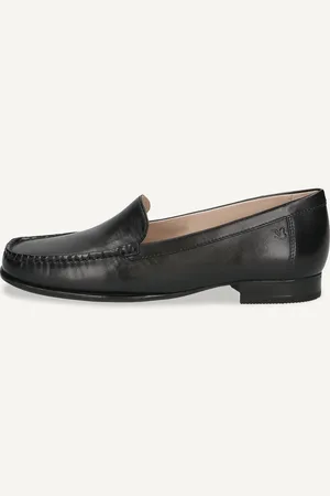 Caprice Slipper noiren Cuir