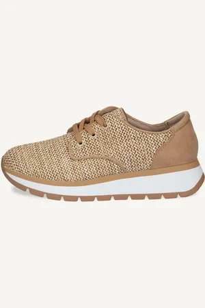 Caprice Basket beigeen Mélange de matériaux de cuir et synthétique et textile
