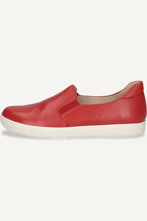 Caprice Slipper rougeen Cuir
