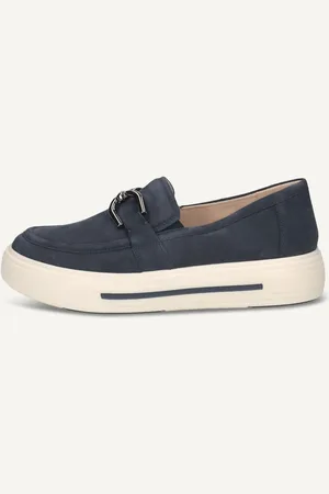 Caprice Slipper bleuen Cuir