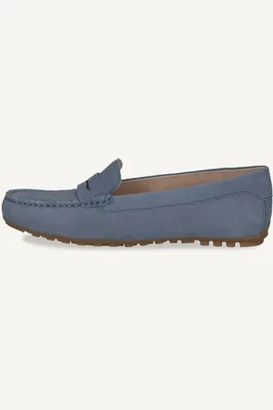 Caprice Mocassin bleuen Cuir sans talon