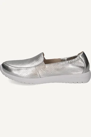 Caprice Slipper argentésen Cuir