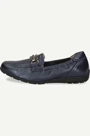 Caprice Slipper bleuen Cuir