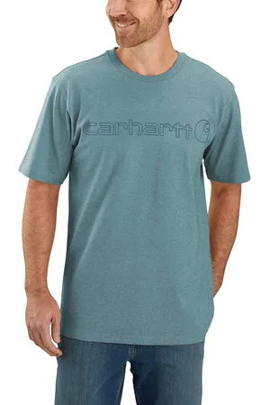 Carhartt Hommes T-shirt relaxed fit heavyweight short-sleeve logo graphic t-shirt