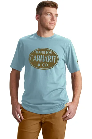 Carhartt Hommes T-shirt relaxed fit lightweight short-sleeve hamilton graphic t-shirt
