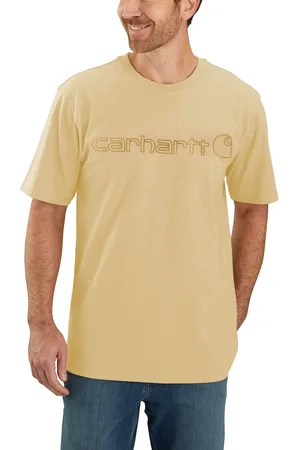 Carhartt Hommes T-shirt relaxed fit heavyweight short-sleeve logo graphic t-shirt