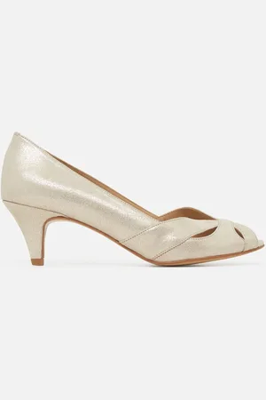 Caroll Sandales Selita en croûte de cuir couleur or femme