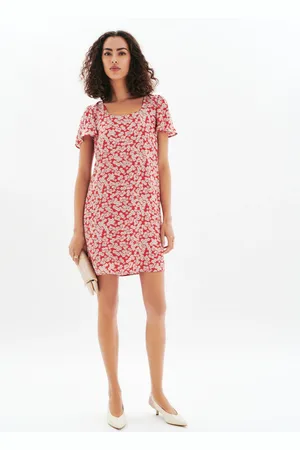 Caroll Robe Rufina rouge femme
