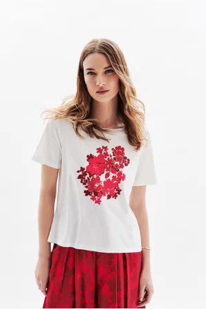 Caroll T-shirt Tdalia rose femme