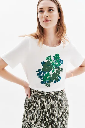 Caroll T-shirt Tdalia kaki femme