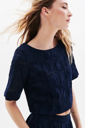 Caroll Blouse Cynthia2 marine femme