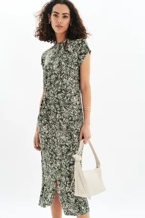 Caroll Robe Rosilda kaki femme