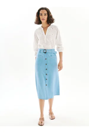 Caroll Jupe Jemy denim stone femme