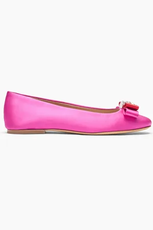 Casadei Satin Ballet Flats
