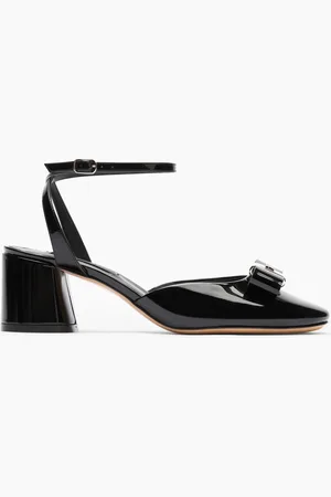 Casadei Cleo Patent Leather Open Pumps