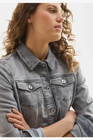 CECIL Veste en jean avec col chemise