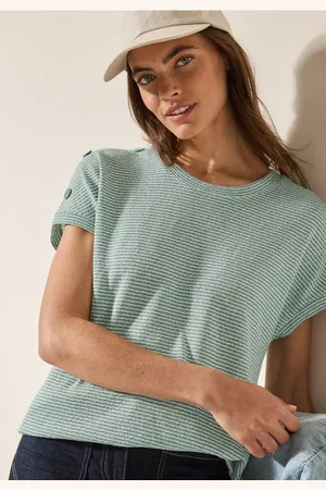 CECIL T-shirt à rayures structurées