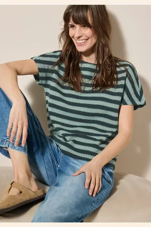 CECIL T-shirt à rayures structurées