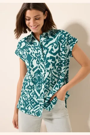 CECIL Blouse en lin à motifs