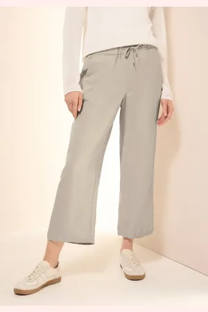 CECIL Wide Leg pantalon en lin mélangé