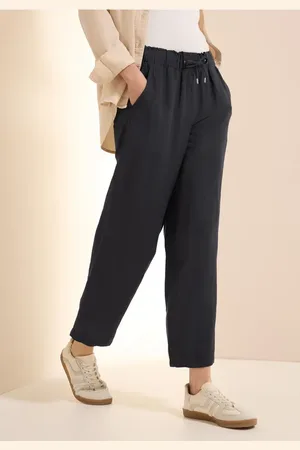 CECIL Wide Leg Pantalon en lin mélangé