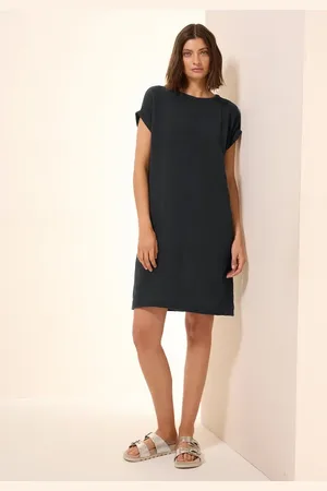 CECIL Robe en mousseline de soie unie