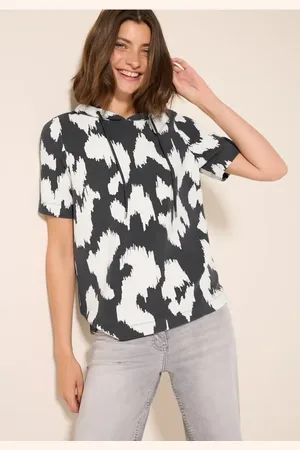 CECIL T-shirt ottoman avec capuche