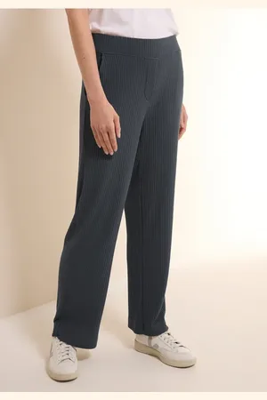 CECIL Pantalon en jersey avec structure côtelée