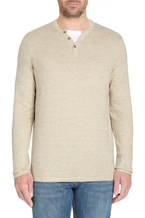 Camaïeu Pull col tunisien coton mélangé - beige