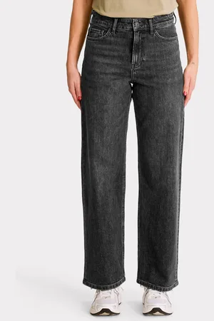 Celio Jean large taille haute - gris foncé