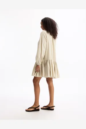 Celio Robe courte à volant - gris