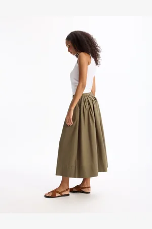 Celio Jupon en popeline - kaki