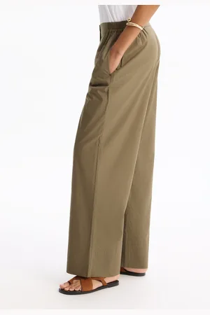 Celio Pantalon large - kaki