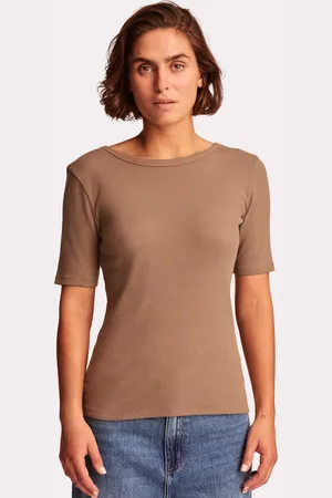 Celio T-shirt col rond côtelé à manches courtes