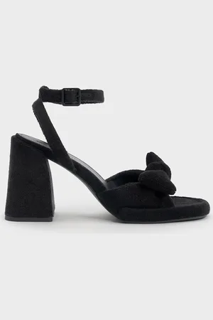 CHARLES & KEITH Sandales texturées à nœud et bride de cheville Loey