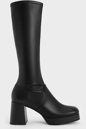 CHARLES & KEITH Bottines à plateforme et talon carré Evie