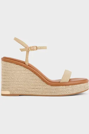 CHARLES & KEITH Espadrilles tissées à semelle compensée