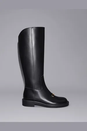 CHARLES & KEITH Bottes en cuir à hauteur de genou Gabine