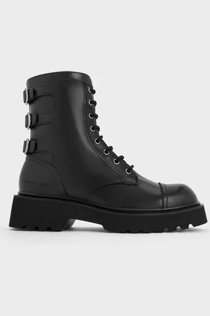 CHARLES & KEITH Bottines à lacets et triple boucle