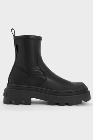 CHARLES & KEITH Bottines à semelle épaisse crantée
